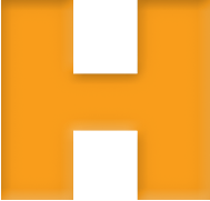 Letter H with shadow